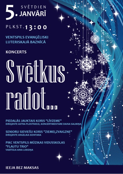 Koncerta Svētkus radot afiša