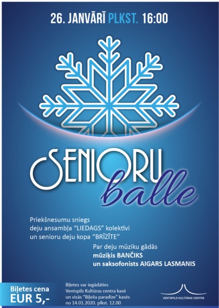 Decembra senioru balles afiša 2020
