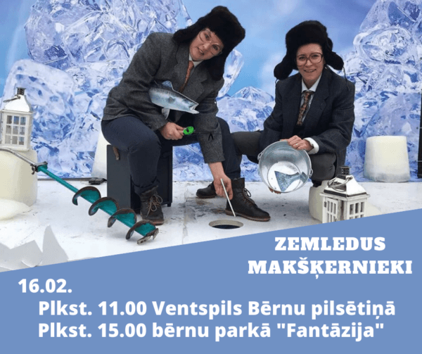 Ventspils bērnu pasākums Zeledus makšķernieki